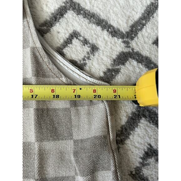 EASEL Women's 100% Cotton Twill Slouchy Checkerboard Check Jumper Overalls Sz L - Picture 12 of 13